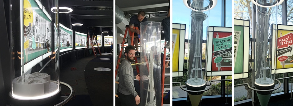 Fathom D Printed Space Needle Installation