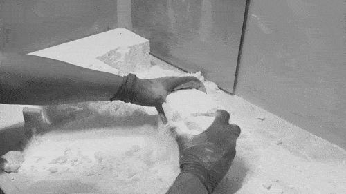 SLS Powder Bed Gif X